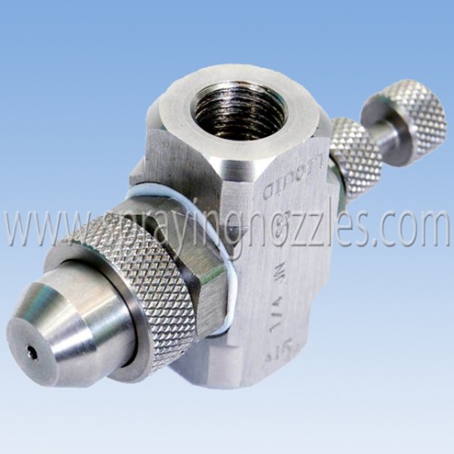 Pressure type air atomizing nozzle